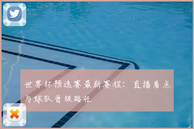 世界杯预选赛最新赛程：直播看点与球队晋级路径